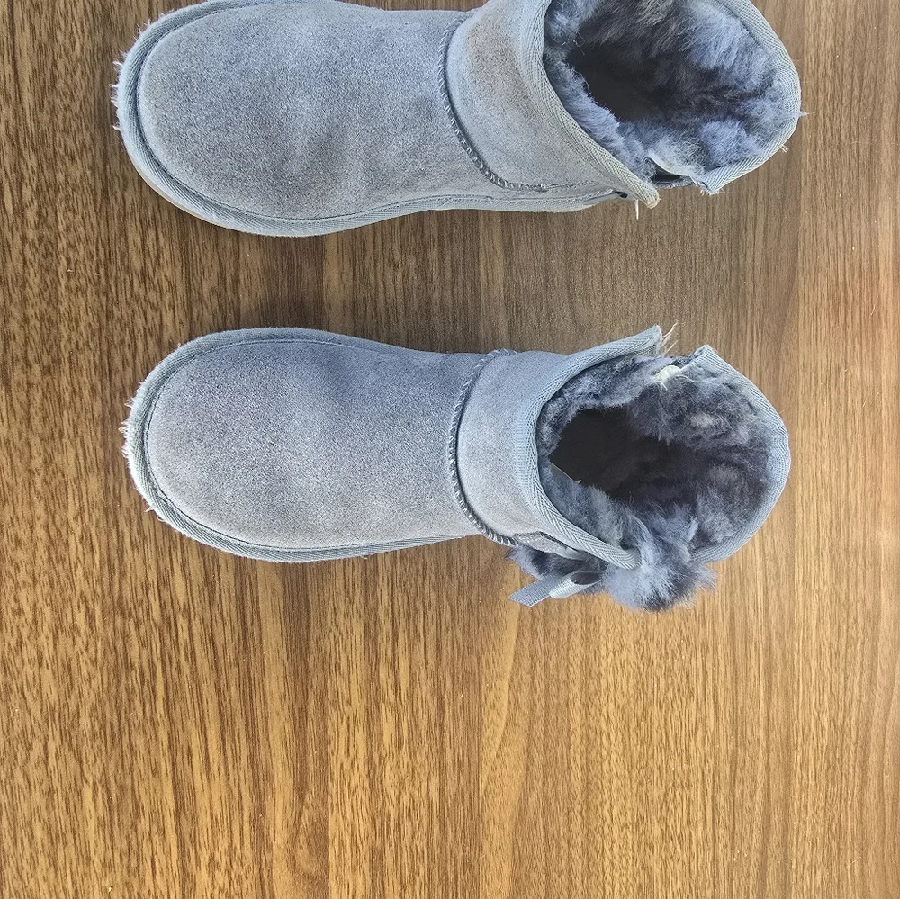 Cozy Gray /BLUE Kids Boots
